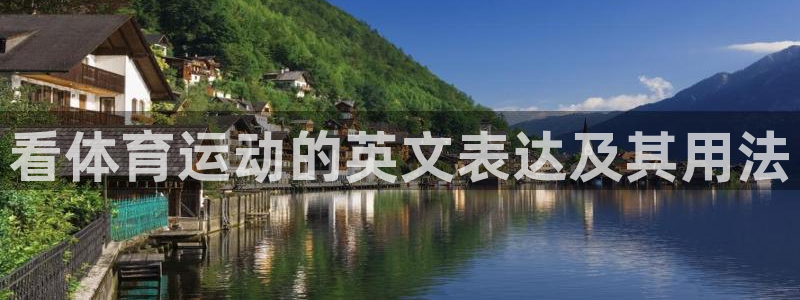 看体育运动的英文表达及其用法